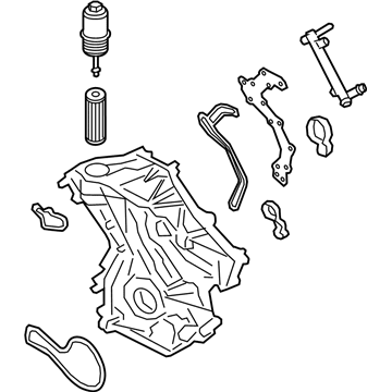 Ford FT4Z-6019-A Cover - Cylinder Front