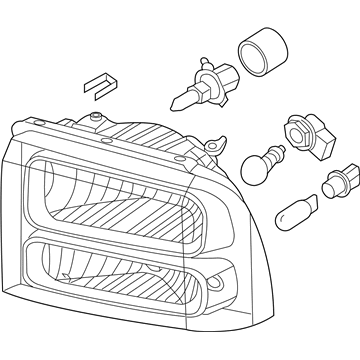 Ford 6C3Z-13008-AB Headlamp Assembly