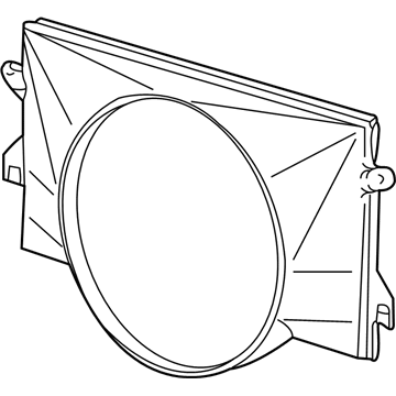 1990 Ford E-250 Econoline Fan Shroud - E7UZ-8146-A