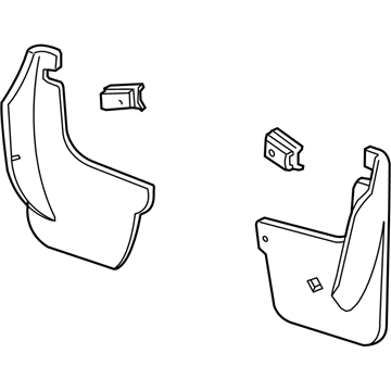 2005 Ford Focus Mud Flaps - YS4Z-16A550-AA