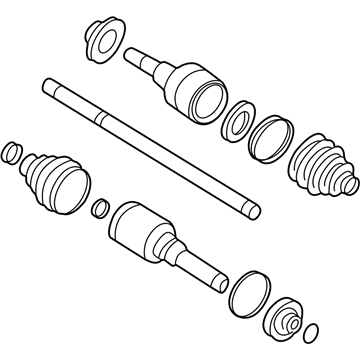 Mercury 1L2Z-4K139-CB Axle Assembly