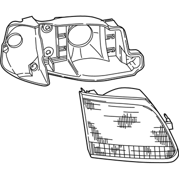 Ford F65Z-13C193-AA Lens & Housing