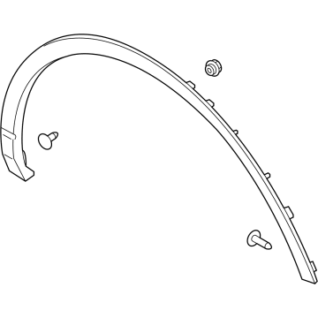 Lincoln LJ7Z-1029038-DA Wheel Opening Molding