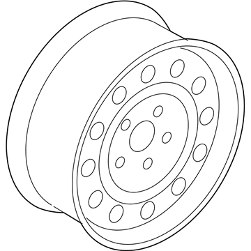 Ford 2L7Z-1015-BA Wheel, Steel