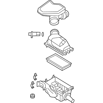 Ford 7T4Z-9600-A Air Cleaner Assembly