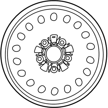 Mercury YF1Z-1007-FA Wheel, Steel