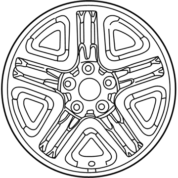 Mercury 3F4Z-1007-AA Wheel, Alloy