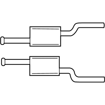 Ford XR3Z-5230-BL Muffler & Pipe