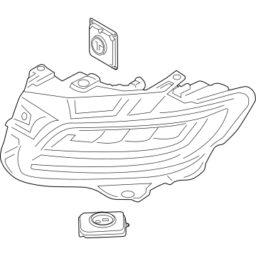 Lincoln KA1Z-13008-AY Headlamp Assembly