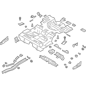 Ford DG9Z-5411215-A Rear Floor Pan