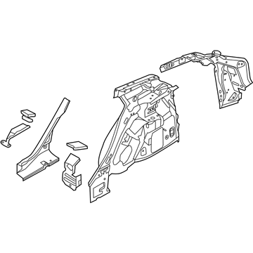 Ford BM5Z-5827791-G PANEL AND WHEELHOUSE - QTR - I