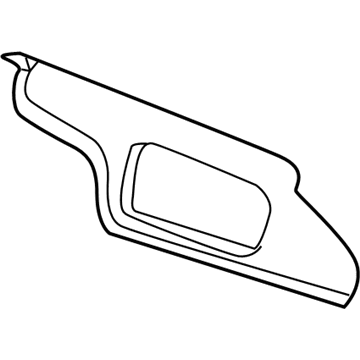 Ford 4W6Z-7604104-AAC Sun Visor Assembly