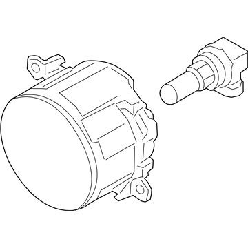 Ford 4F9Z-15200-AA Fog Lamp Assembly