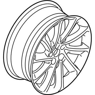 Lincoln LC5Z-1007-C Wheel, Alloy