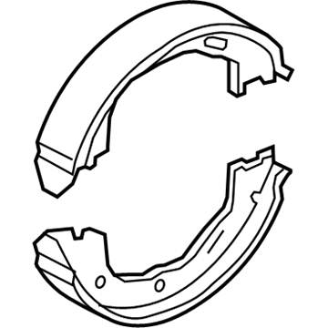 Ford 6W1Z-2N712-A Parking Brake Shoes