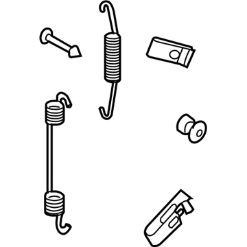 Ford 6W1Z-2A225-AA Parking Brake Shoes Mount Kit