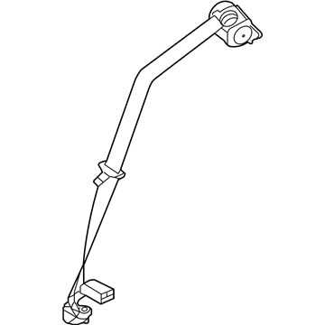 Ford BE8Z-54611B66-AA Center Seat Belt