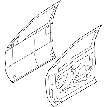 Ford 9C3Z-2520124-F Door Shell