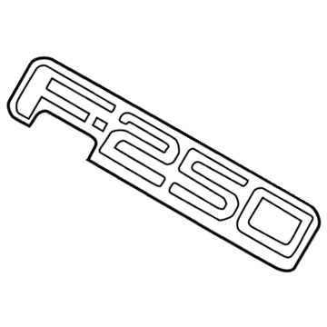 Ford F81Z-9942528-DB Nameplate