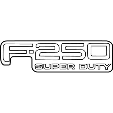 2000 Ford F-250 Super Duty Emblem - F81Z-9942528-DB