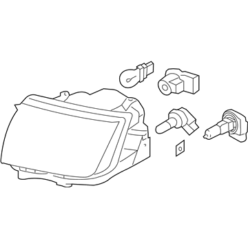 Lincoln 7A1Z-13008-D Headlamp Assembly