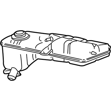 1996 Ford Mustang Coolant Reservoir - F6ZZ-8A080-BJ