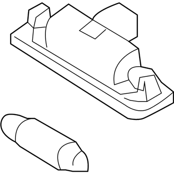 Ford 8T5Z-13550-B License Lamp