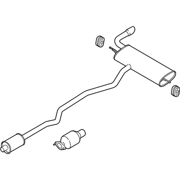 Ford DS7Z-5230-N Muffler & Pipe