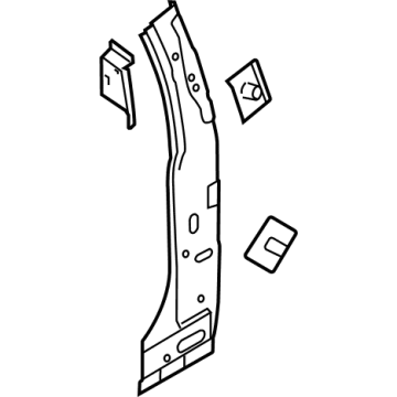 Ford LC3Z-1640476-A Inner Lock Pillar