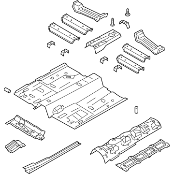 Ford LX6Z-7811135-Z Front Floor Pan