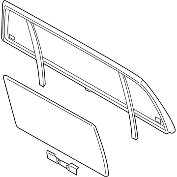 Ford 7A2Z-35422B30-A Window Assembly - Back