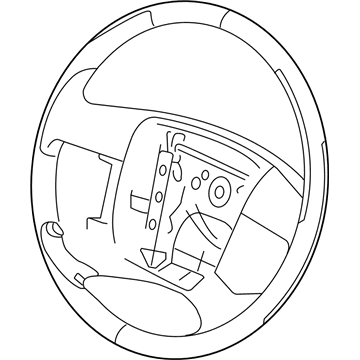 2009 Lincoln MKX Steering Wheel - 9A1Z-3600-FB