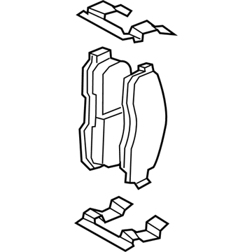 2007 Mercury Mountaineer Brake Pads - 8L2Z-2V001-B