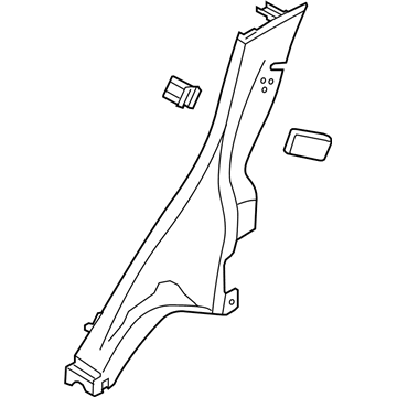 Ford BE8Z-5431012-AB Lower Quarter Trim