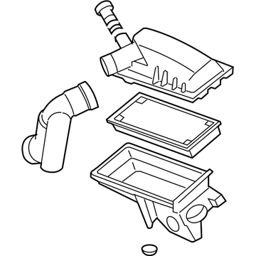 Mercury 5M6Z-9600-AA Air Cleaner Assembly