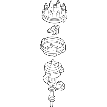 1995 Ford E-250 Econoline Distributor - F2TZ-12127-D