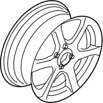 Ford 2M5Z-1007-AA Wheel, Alloy