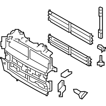 Ford JB5Z-8475-A Radiator Shutter Assembly