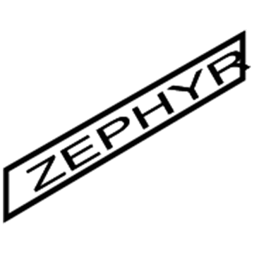 Lincoln Zephyr Emblem - 6H6Z-5442528-B