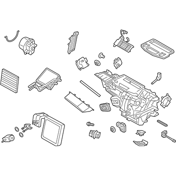 Ford D2BZ-19B555-T A/C & Heater Assembly