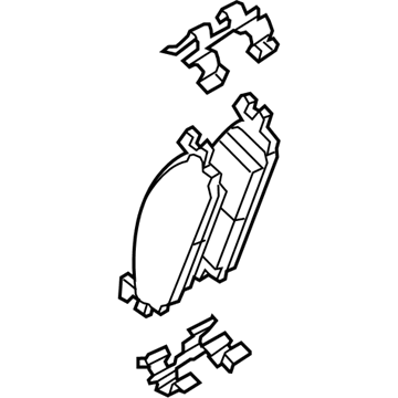 2010 Lincoln MKT Brake Pads - EB5Z-2001-B