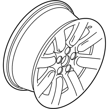 Ford 8A8Z-1007-B Wheel, Alloy