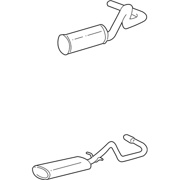 Ford E-350 Club Wagon Exhaust Pipe - XC2Z-5230-AA