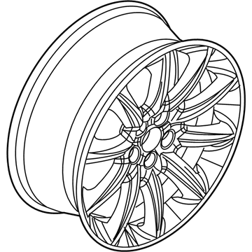 Lincoln DE9Z-1007-C Wheel, Alloy