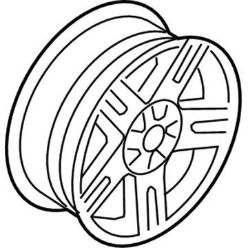 Mercury 6M6Z-1007-B Wheel, Alloy