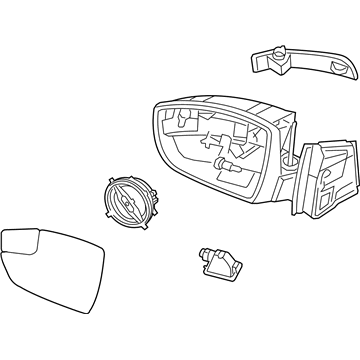 Ford CP9Z-17682-CA Mirror Assembly - Rear View Outer