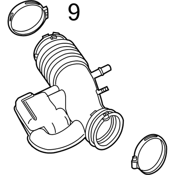 Ford BR3Z-9B659-A Air Hose