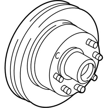 1994 Ford E-150 Econoline Wheel Hub - YC2Z-1V102-A