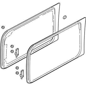 Ford 7L1Z-4029701-D Quarter Glass