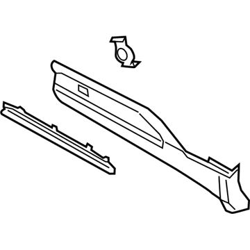 2023 Ford Explorer Door Moldings - LB5Z-7825556-AA